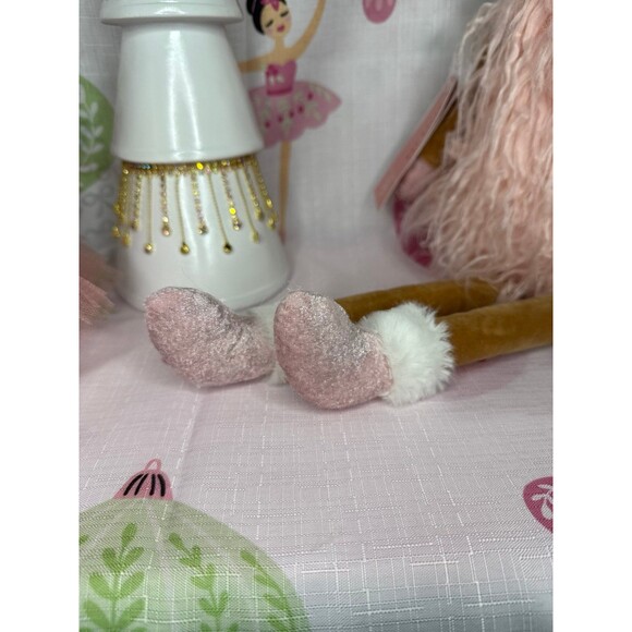 Plush Pink Reindeer Shelf Sitter - Picture 4 of 7